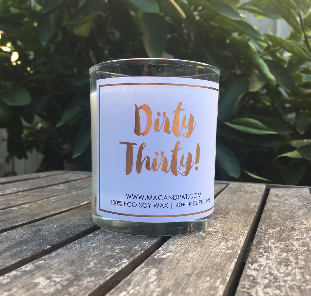 Dirty Thirty Candle
